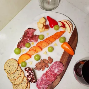 My grazing board from her box!