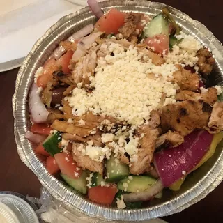 Chicken Shawarma Greek Village Salad