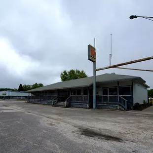 March 2021: Love the old sign even on a most chilly, dreary day