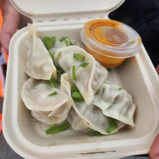 Steamed pork momos