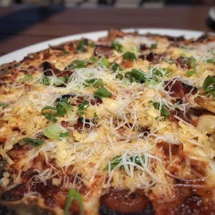 BBQ Chicken on a gluten free crust.