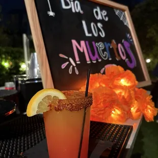 The drink of the evening!