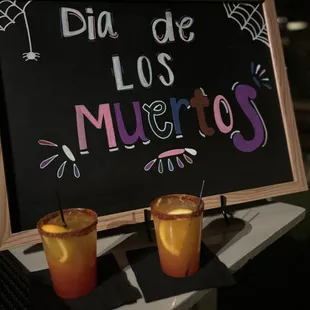 Dia De Los Muertos Themed Cocktail