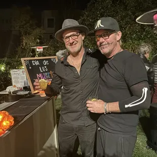 Client and his guest with the popular Cadillac Margarita in hand!