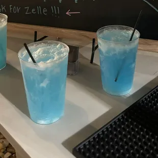 This is a coconut mocktail called Jack Frost !!