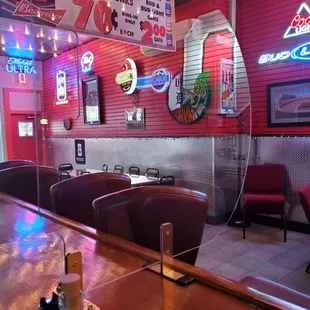 the inside of a restaurant