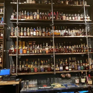Bar - lots of bourbon selections