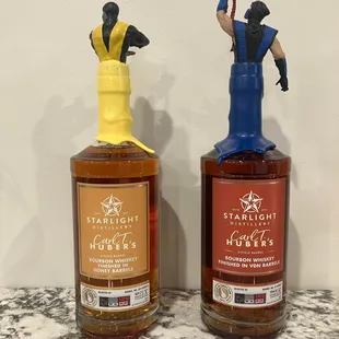 two bottles of whiskey