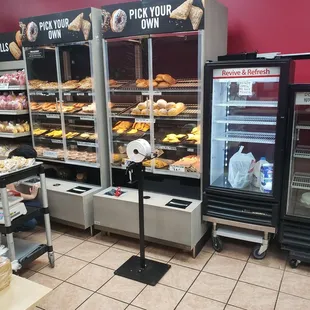 a variety of baked goods