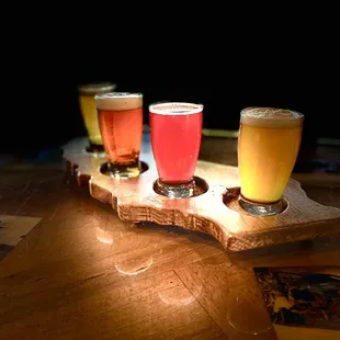 Taste of California Beer Flight... supporting local brewers from all over the Golden State.