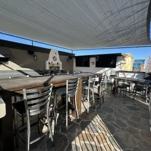 Upstairs patio