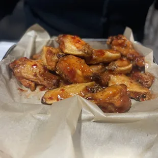 Asian sauce wings. Can't remember the exact name