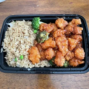 House Fried Rice  C35. Orange Chicken Combo Platter