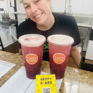 Angela &amp; 2 Berry Smash Teas