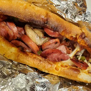 Sausage parmesan delicious!