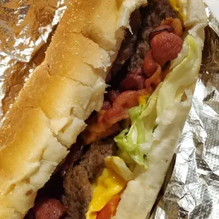 Cheeseburger sub was very tasty!