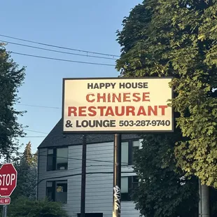 Happy House outside the restaurant