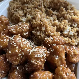 Sesame Chicken Dinner was pretty good!