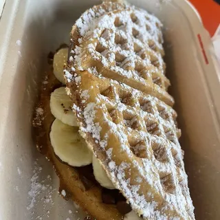 Nutella and Banana Waffle