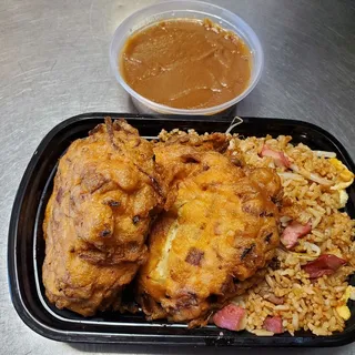 2. Pork Egg Foo Young Plate