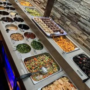 a variety of food items