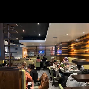 Pretty packed right now. Yelp is really a good  help with reservations! Pretty accurate!