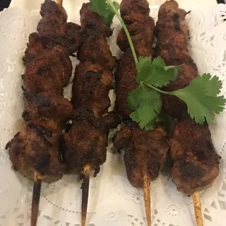 Mongolian Lamb Skewers