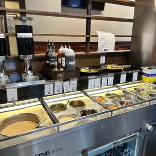 dipping sauce station