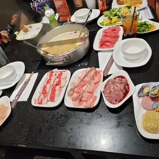 All you can eat meats and veggies