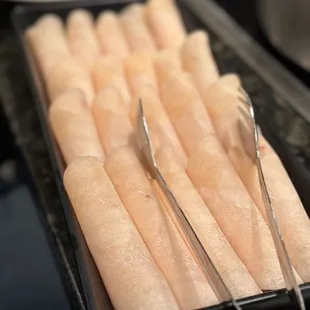 Sliced chicken breast