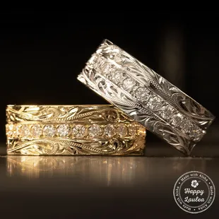 Infinity Diamond Rings - 8mm widths
