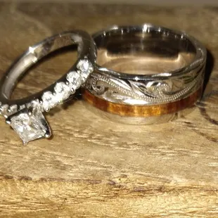 Wedding ring for the groom. Fits like a glove