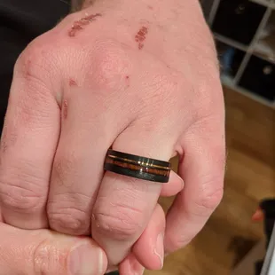 Ignore the scratched up hands...he said he had an itch