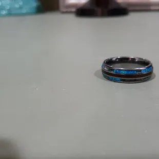 ring - missing inlays - falling out