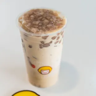 Milk Tea with Taro Balls