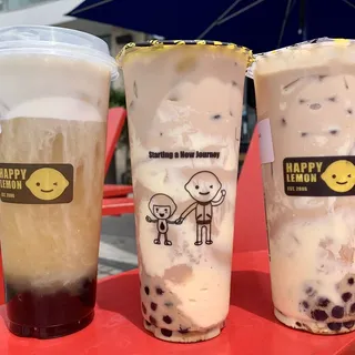 A4. Milk Tea with Bobba and Puff Cream