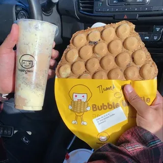 A3. Milk Tea with Oreo Cookies and Puff Cream