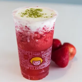 B4. Strawberry Green Tea with Salted Cheese