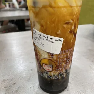 D11. Okinawa Sugar with Fresh Milk Boba