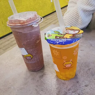 E11. Mango Boba Green Tea w/ Mango Boba