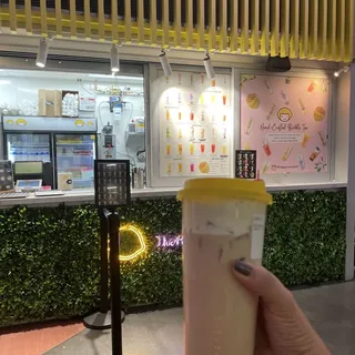 A5. Milk Tea with Rock Salt Crema