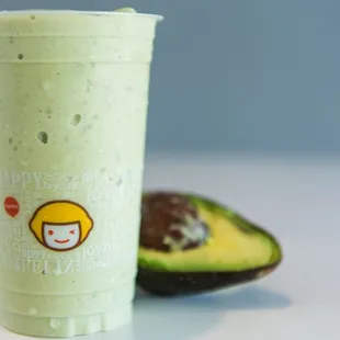 an avocado smoothie