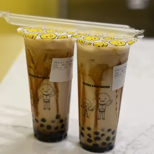 D13. Okinawa Roasted Milk Tea w/ Boba