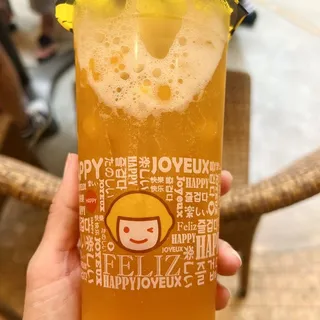 E11. Mango Green Tea w/ Mango Boba