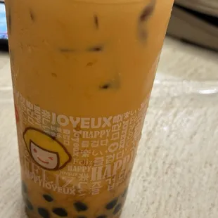House Thai tea with boba
