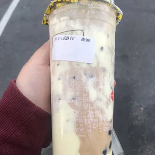 D5. Boba Milk Tea with Puff Cream - Cold (Large)