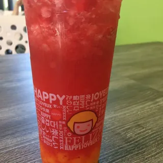 E11. Mango Boba Green Tea - Cold (Large)