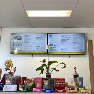 Menu as of March 2021