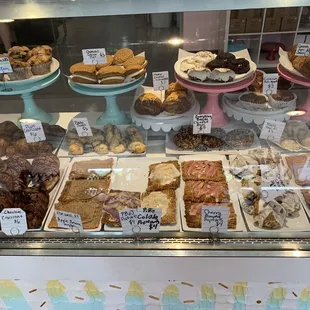 a variety of baked goods