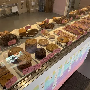 a variety of baked goods